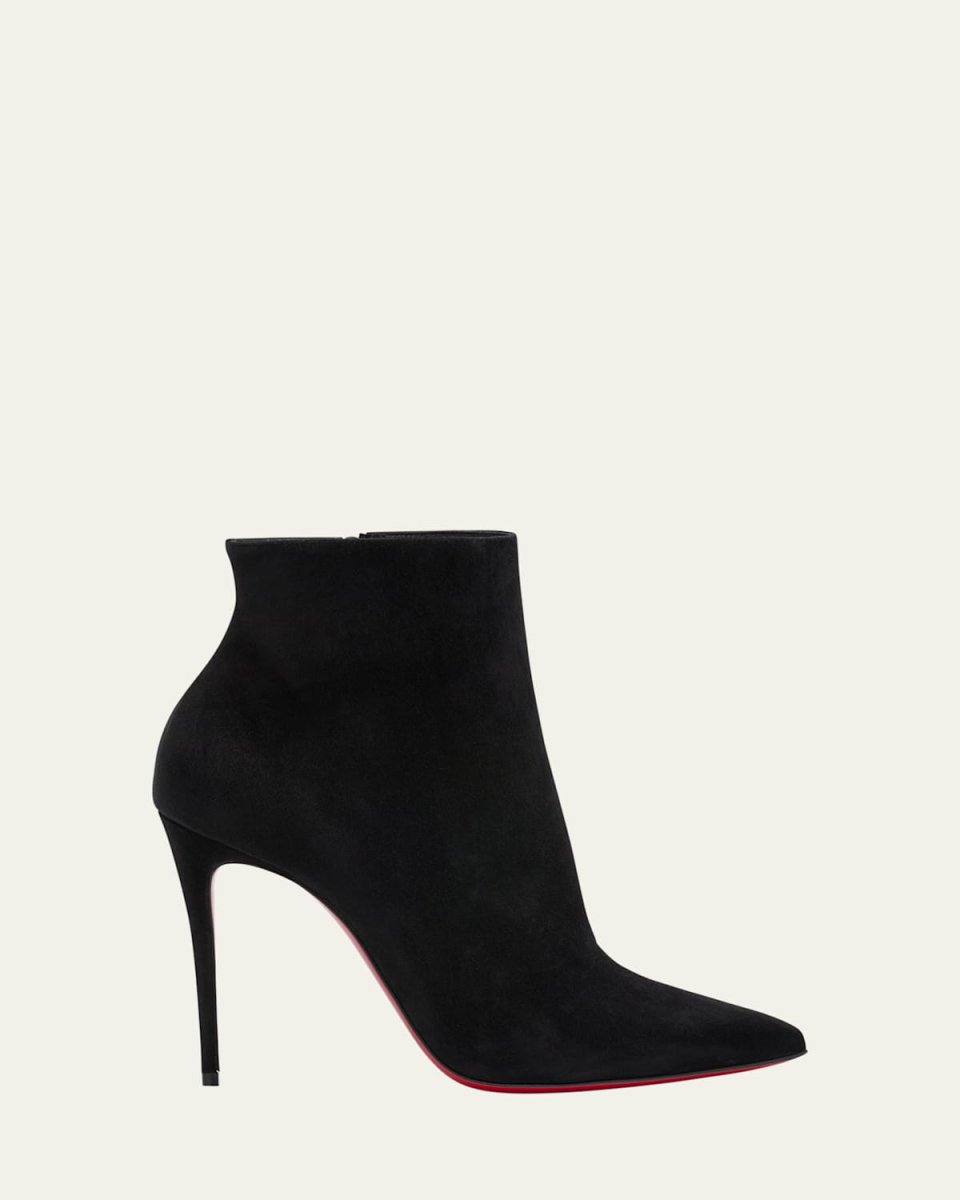 So Kate Suede Red Sole Booties